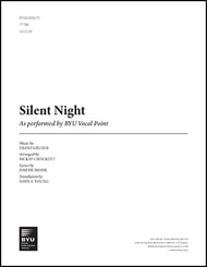 Silent Night TTBB choral sheet music cover Thumbnail